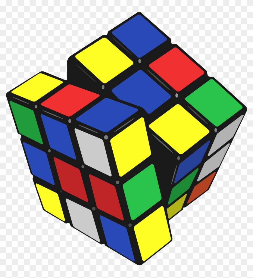 Clip Art Cube Design Medium Size - Rubik's Cube Vector Png #911244