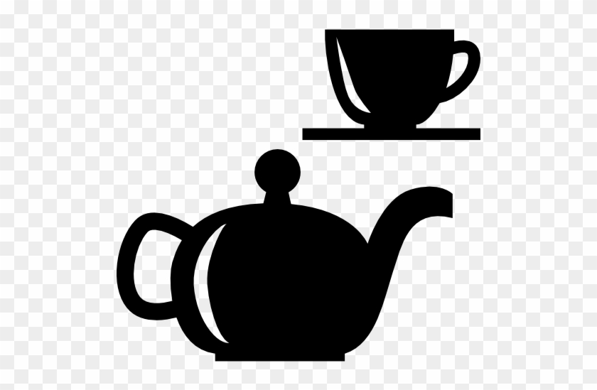 Tea Set Free Icon - Tea Has Less Caffeine Than Coffee #911258