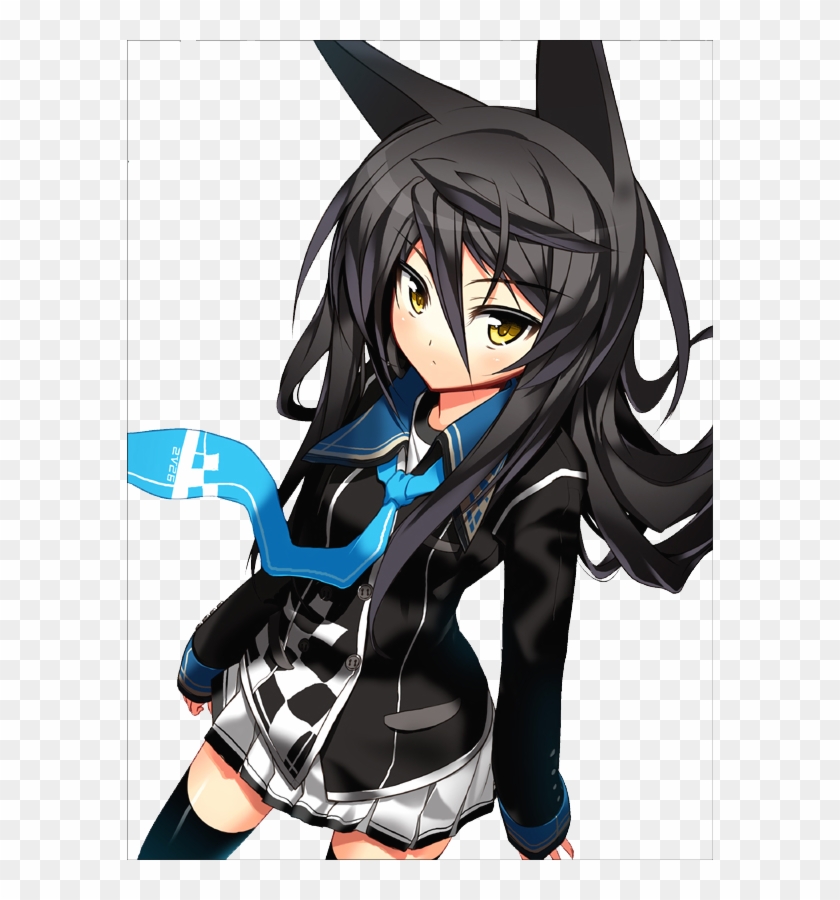 Neko Height Optional Black Wolf Girl Anime Free Transparent Png Clipart Images Download - anime girl neko hoodie roblox