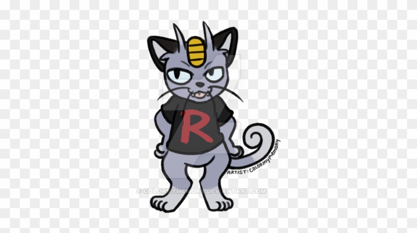 Anime Cats Meowth B By Colormymemory On Deviantart - Cat #911337