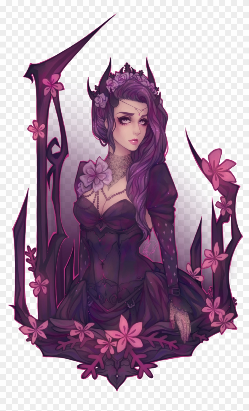Hello, I'm Violet Deathstar - Anime Girl With Purple Hair Demon - Free  Transparent PNG Clipart Images Download