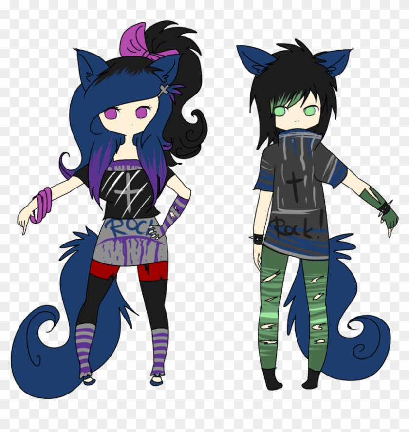 Closed - Wolf Drawing Anime Girl - Free Transparent PNG Clipart Images  Download