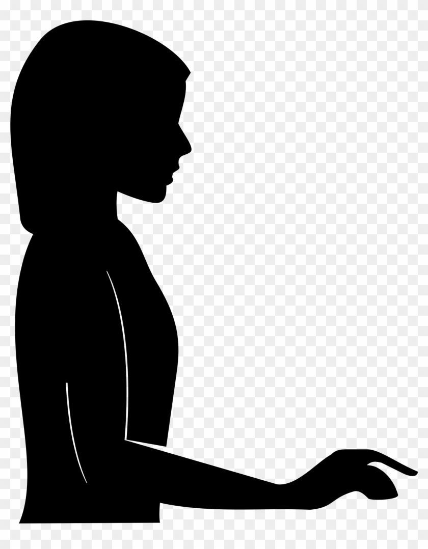 Silhouette With Extended Arm - Silhouette Of Arm #911386