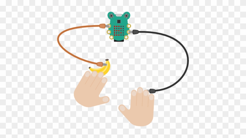 Test Your Program By Holding The Croc-clip Connected - Codebug Codebug Programmable Wearable Computer Badge #911493