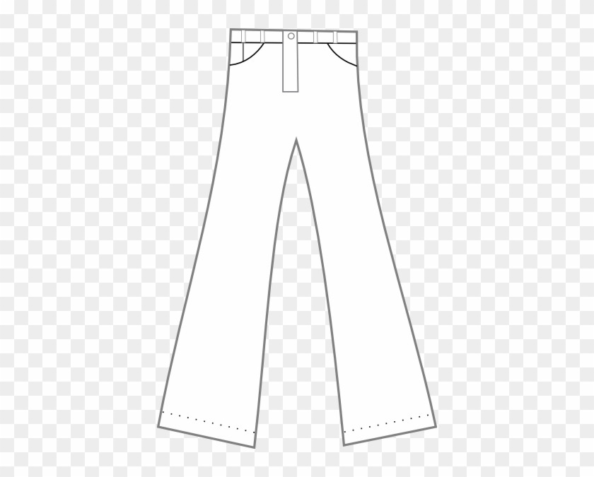 Clothing Pants Outline Clip Art At Clker - Gambar Celana Panjang Kartun #911578