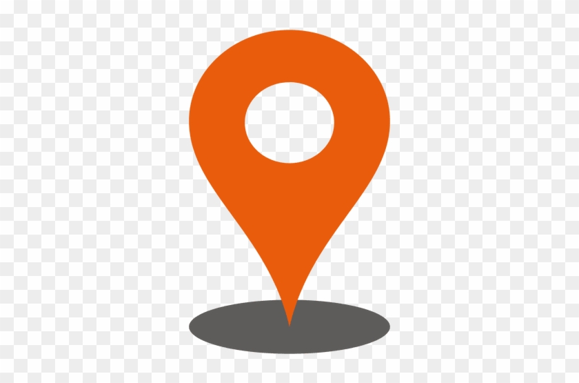 Orange Location Marker Infographic - Circle #911606