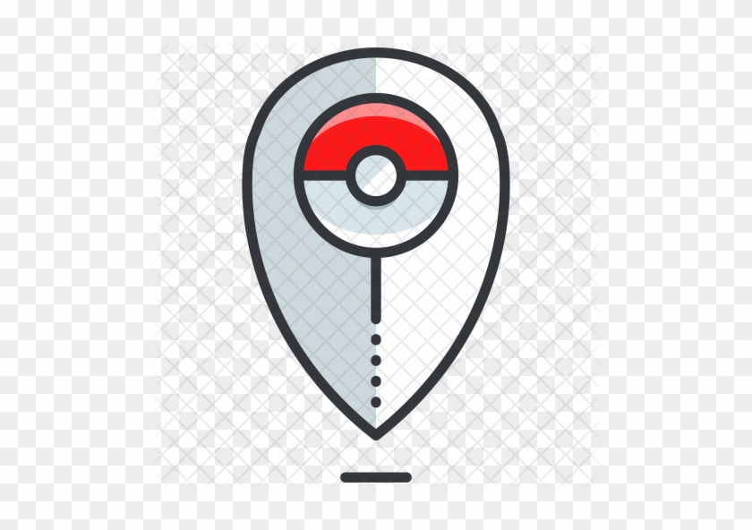 Pokeball Location Icon - Pokemon Go Flat Icon #911625