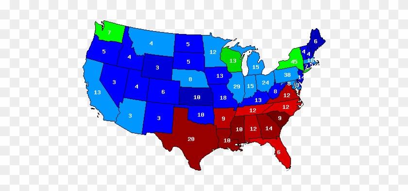 1920 Electoral Vote Map - Al Gore V George Bush #911733