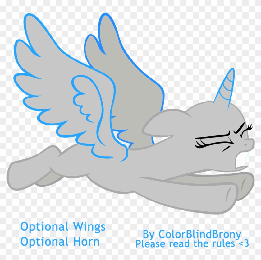 Colorblindbrony 57 12 Flying Alicorn Base - Mlp Alicorn Flying Base #911764