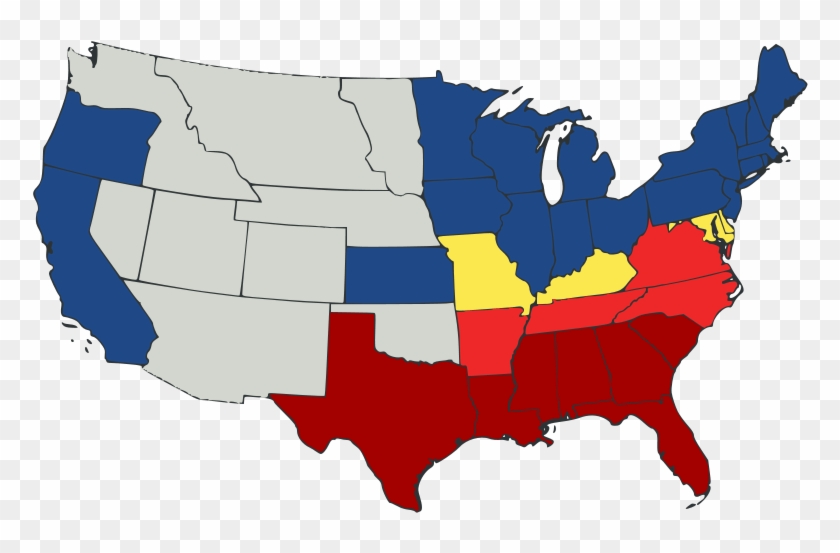 Us Secession Map - Cinco De Mayo America #911841