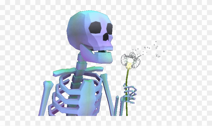 Dandelion Skeleton Gif - Spooky Skeleton Gif Transparent #912039