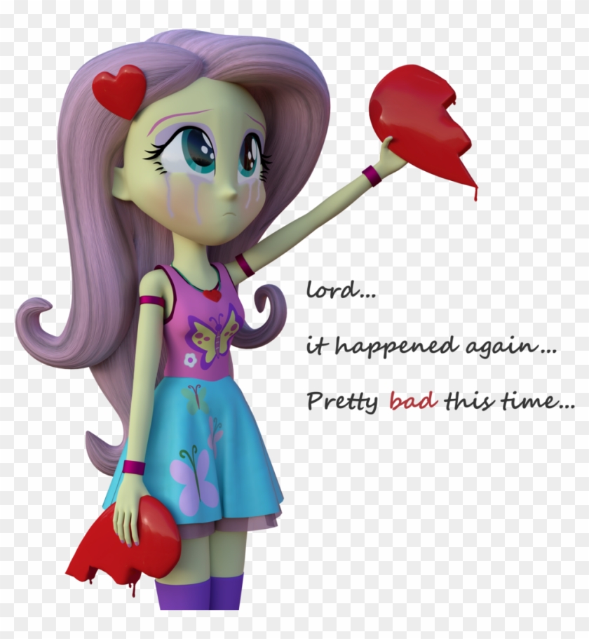 You Can Click Above To Reveal The Image Just This Once, - Mlp Fluttershy Broken Heart #912104