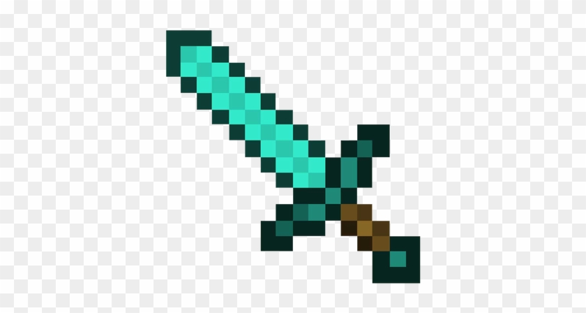 Sword Minecraft - Minecraft Diamond Sword Png #912156