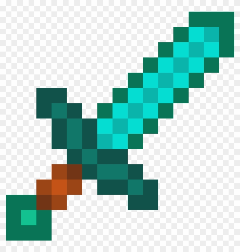 Minecraft Sword - Minecraft Diamond Sword Short #912167