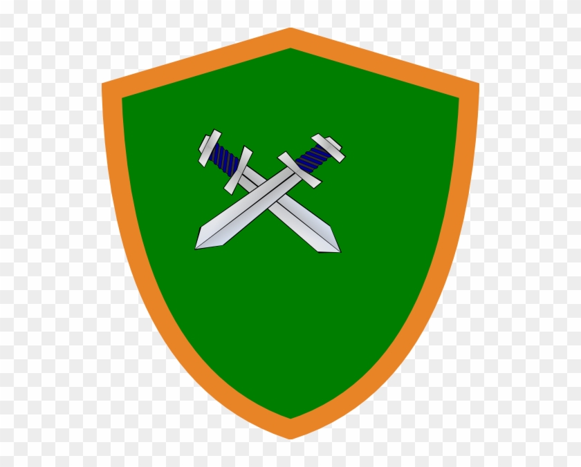 Shield & Sword Clip Art At Clker - Clip Art #912200