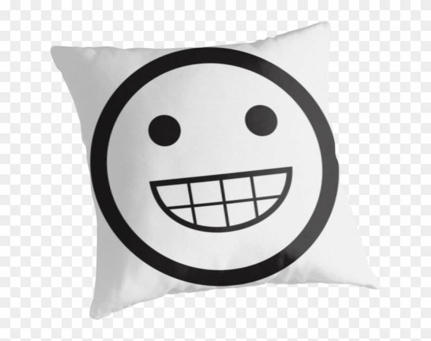 Smiley Face Grin Cushion At Http - Inishmore #912595