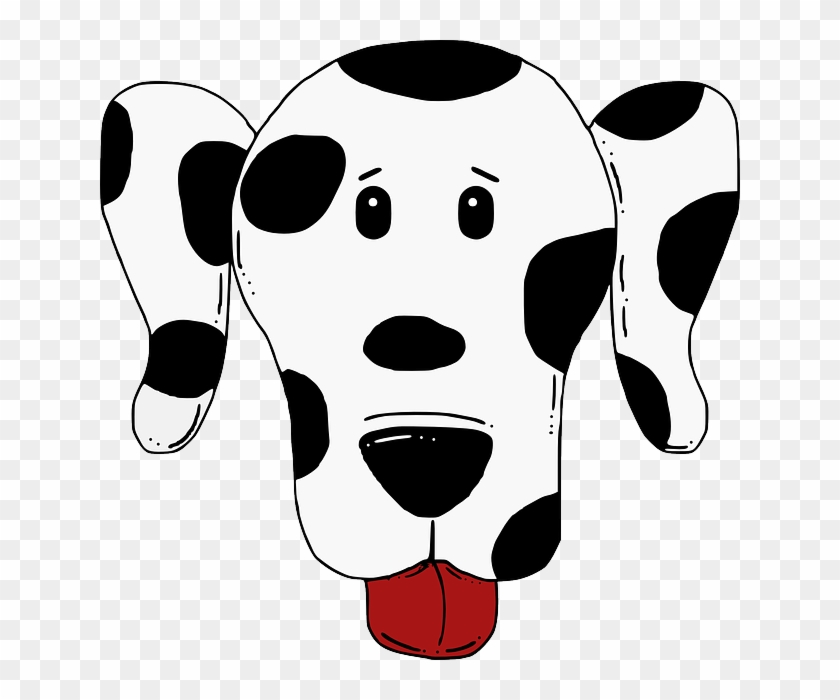 Clipart Of A Dog Face Dalmatians Cliparts And Others - Spotty Dog #912642