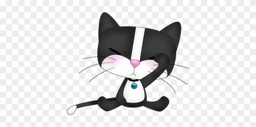 Tuxedo Cat Clipart Cartoon - Tuxedo Cat Cartoon Clipart Transparent #912644