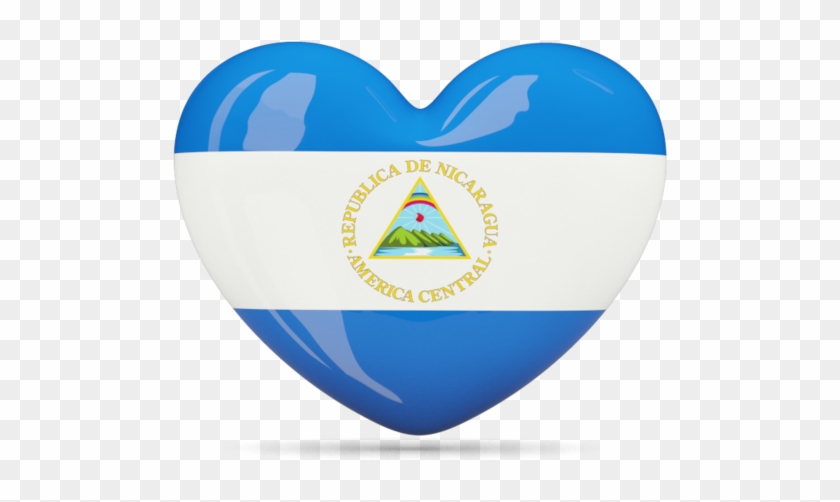 Nicaragua Flag Heart #912668