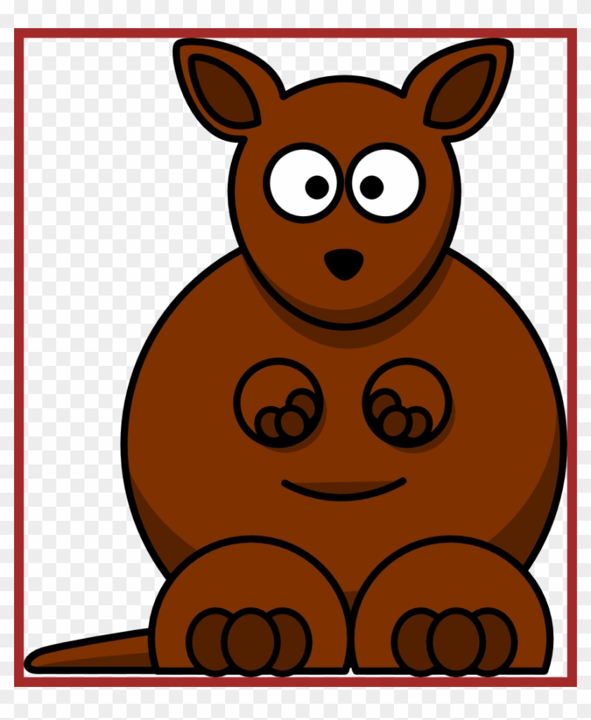 Astonishing Cute Cartoon Kangaroo Clip Art From Onlinelabels - Kangaroo Cartoon #912739