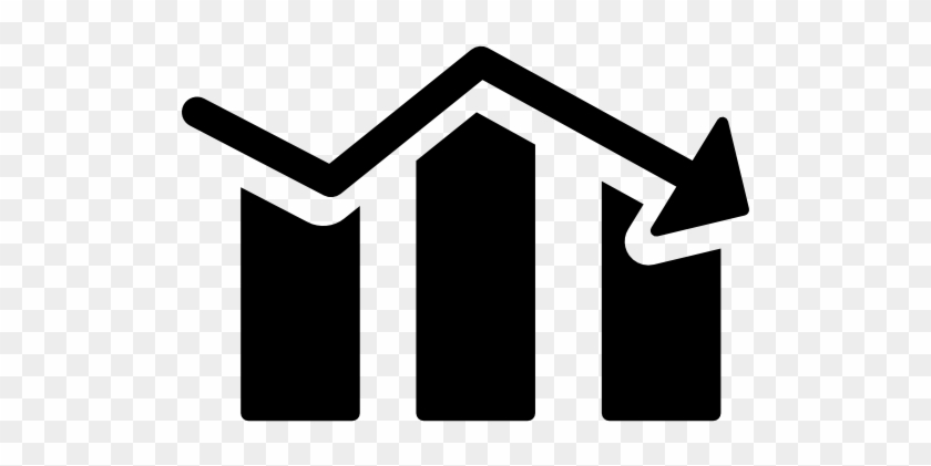 Decreasing Stocks Bars Graphic Free Icon - Disminuir Icono Png - Free  Transparent PNG Clipart Images Download