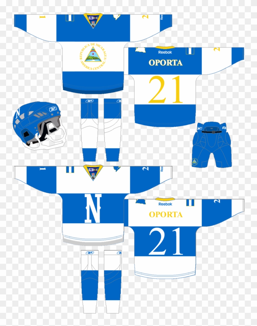 Team Nicaragua Hockey Uniform By Fjojr - Colorado Rockies #912825