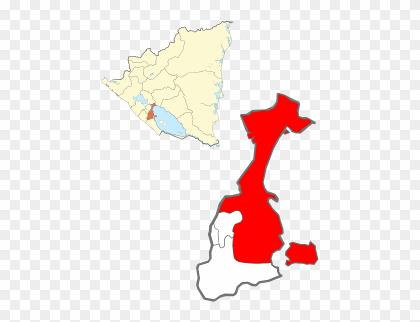Granada Location Within Granada Department - Ubicacion Geografica De Granada Nicaragua #912848