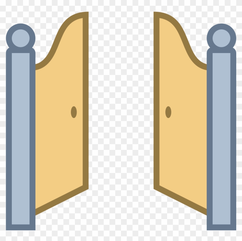 Open Wooden Gate Clipart - Gates Open From The Inside Clipart #912897