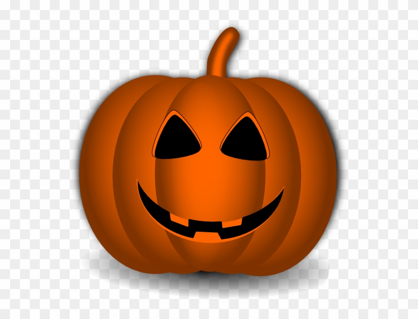 Happy Pumpkin Clip Art At - Happy Face Halloween Pumpkin #912952