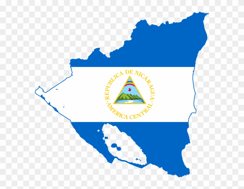Honduras To Nicaragua Guasaule / Somotillo Border Crossing - Nicaragua Map With Flag #912958