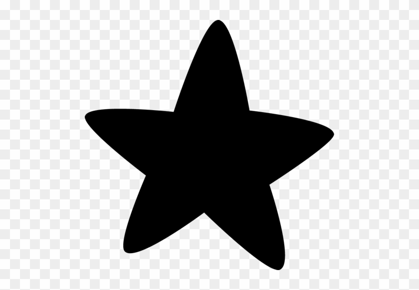 Stars Clipart Curved - Silhouette Of A Star #913084