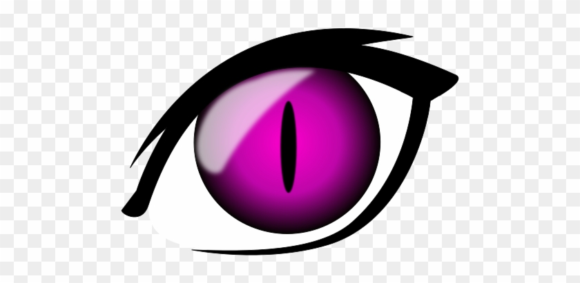 Anime Clipart Pink Cat - Yellow Cat Eyes Transparent #913091