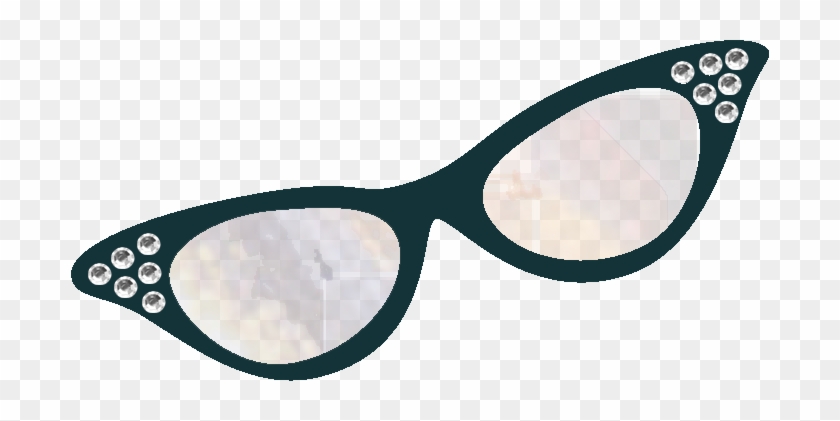 50s Sunglasses Clipart - Cateye Glasses Clipart #913168
