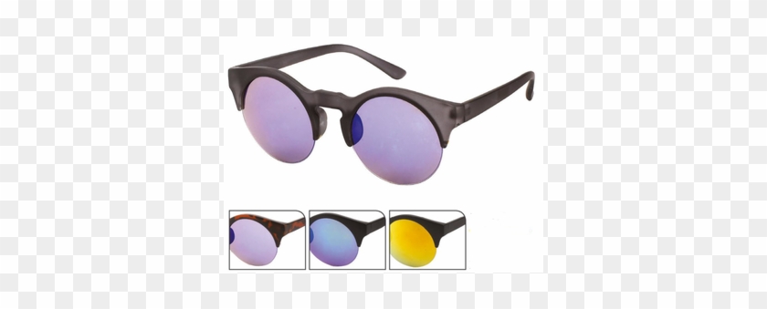 Sunglasses Cat Eye - Sonnenbrille Cat Eye 400 Uv Round Glasses Schlüssellochsteg #913219
