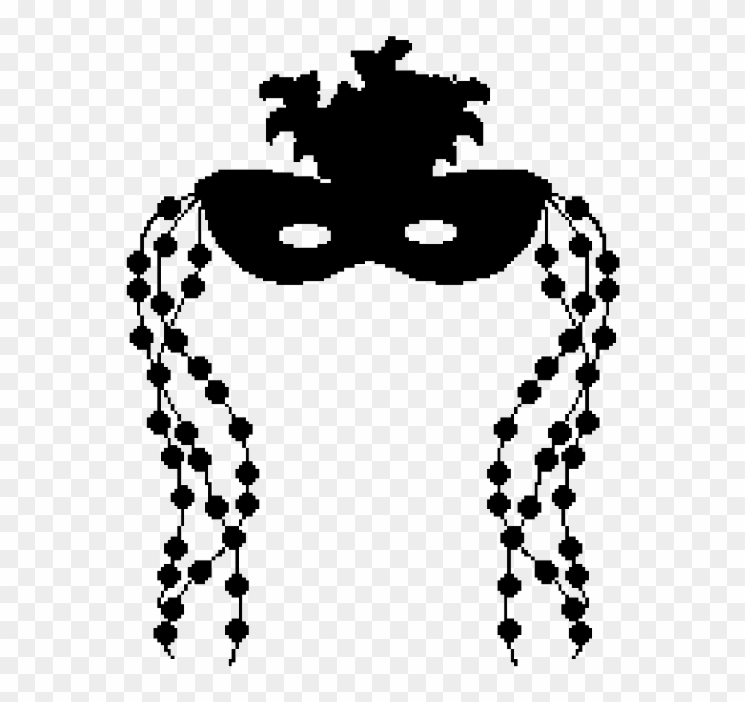 Locate Silhouette Clip Art Of Black And White Masks - Mardi Gras Clip Art #913326