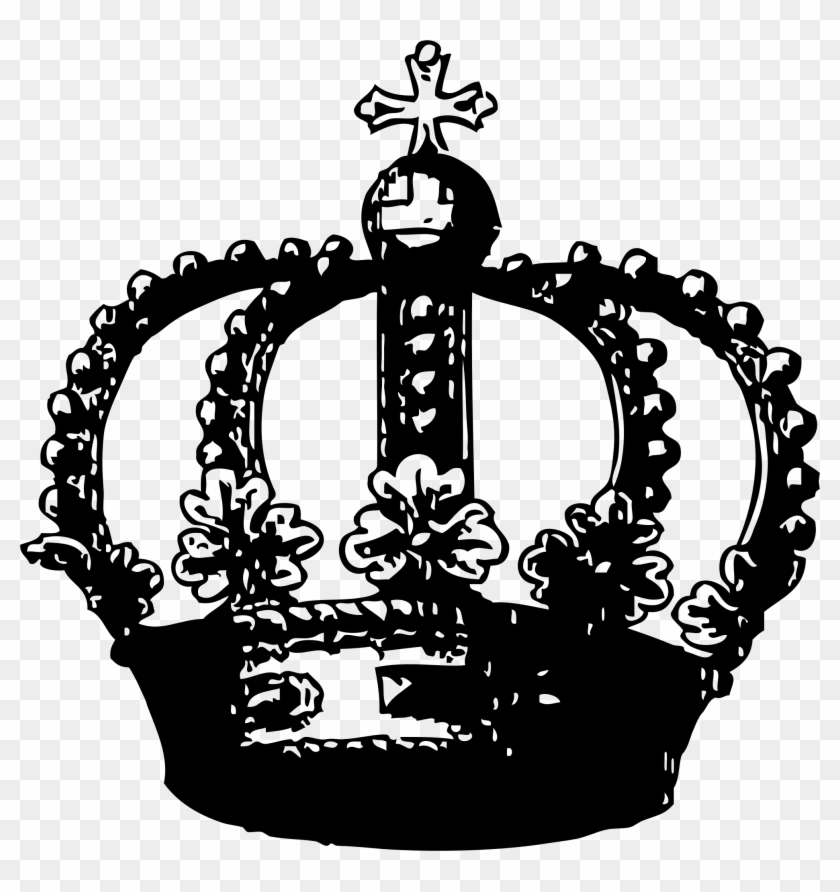 Crown Black And White Clip Art - Black Crown Transparent Background #913333