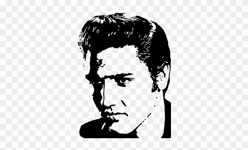 Elvis Presley Stencil - Elvis Presley Face Stencil #913335