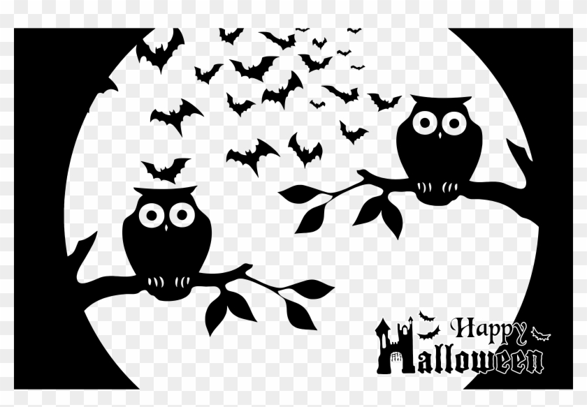 Halloween Stencil - Owl Silhouette #913354