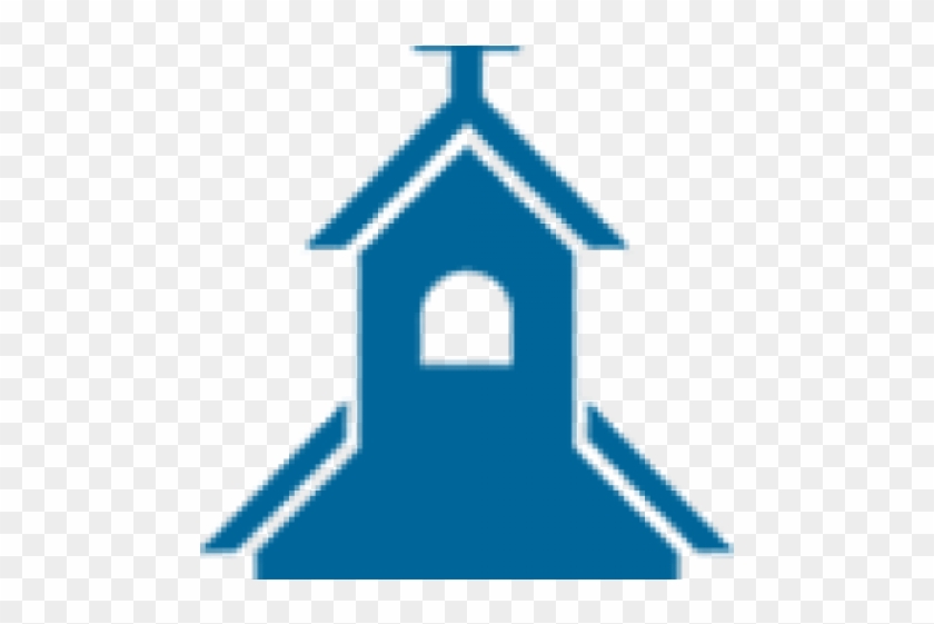 Steeple Clipart Blue Church - Church Icon Blue #913367