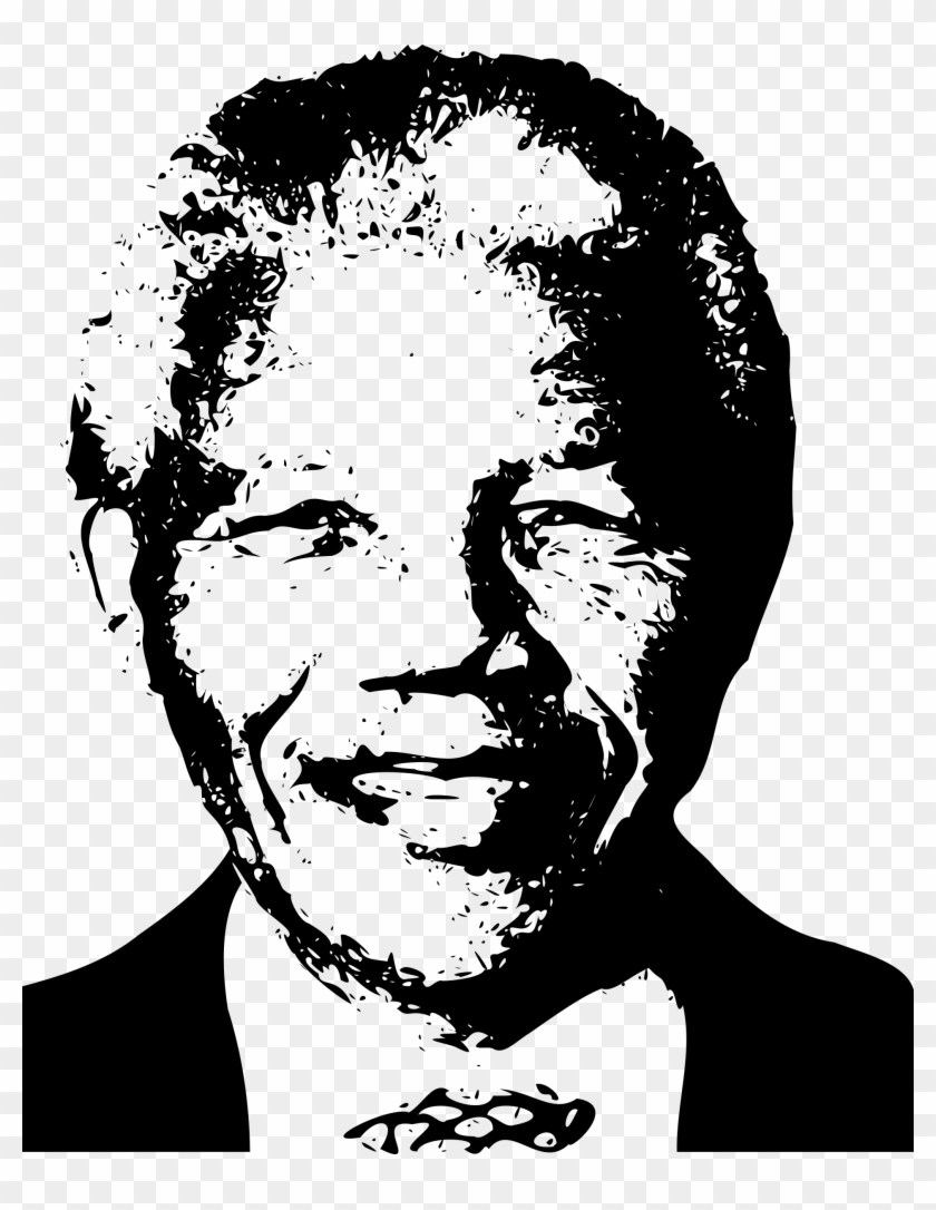 Clipart - Nelson Mandela - Nelson Mandela Line Drawing #913409