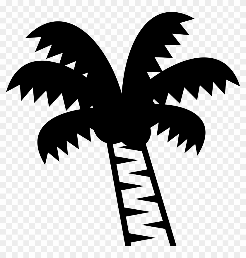 Tree Stencil Cliparts 15, Buy Clip Art - Black Palm Tree Emoji #913455