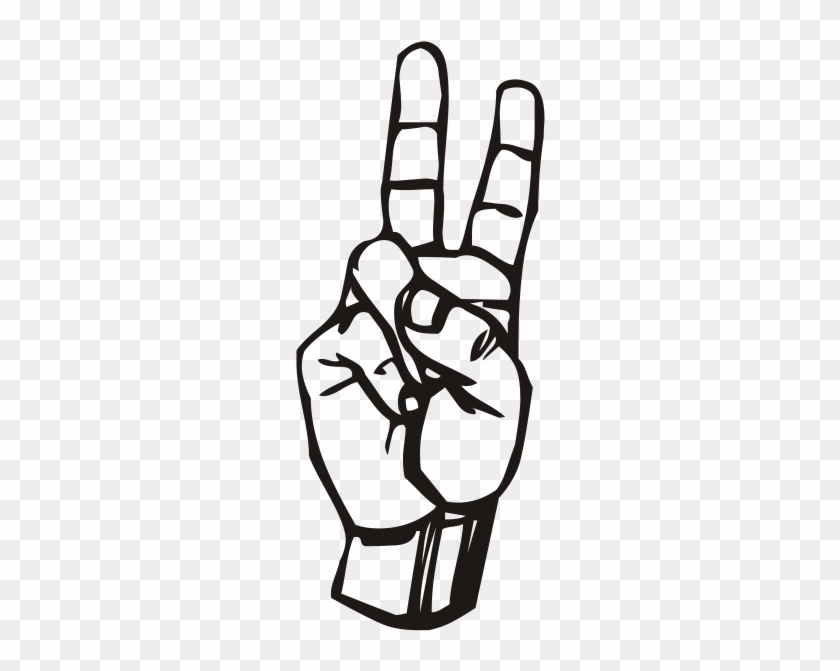 Sign Language V - Sign Language Peace Sign #913638
