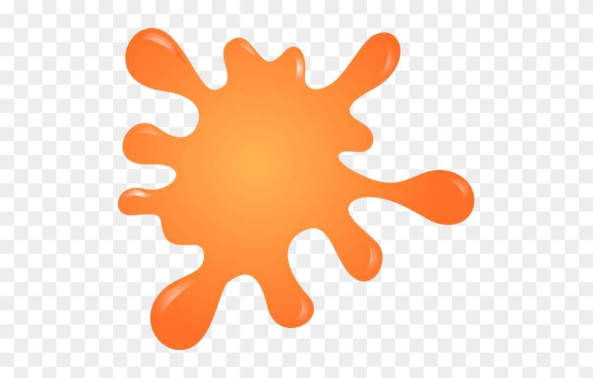 Colour Splash Stickers - Color Splash Png Orange #913793