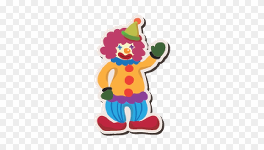 Cartoon Playground Stickers - Clown #914007