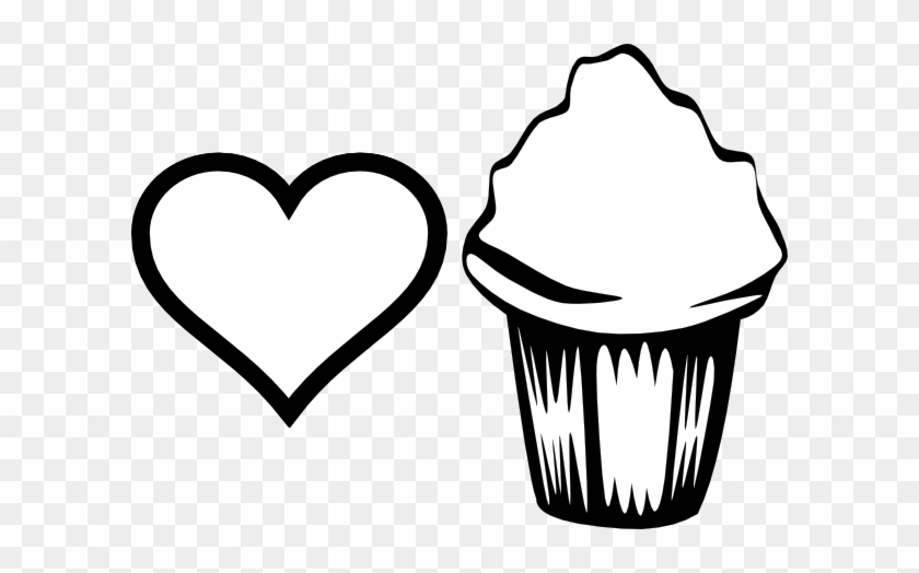 Cupcake Con Corazon Para Colorear #914020