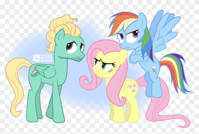 Dm29, Flutter Brutter, Fluttershy, Grumpy, Rainbow - Cartoon #914063