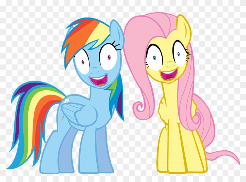Rainbow Dash And Fluttershy Vector By Landboom - Rainbow Dash Funny Face #914075