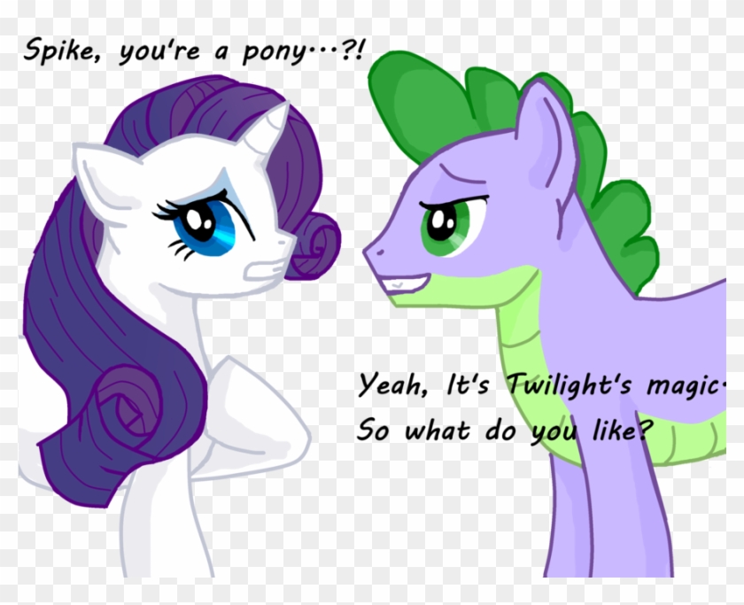 spike and rarity having a baby