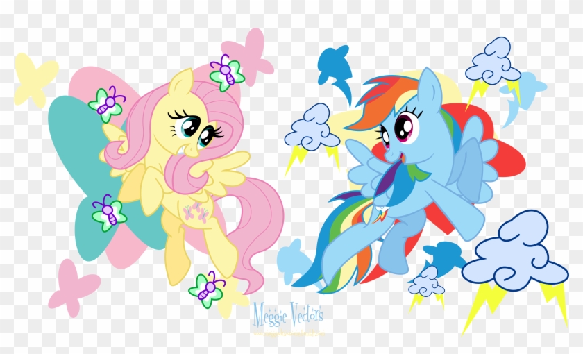 Meganlovesangrybirds Mlp - Mlp Fim Rainbow Dash And Fluttershy #914122