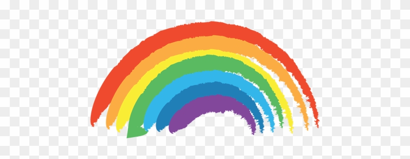 Drawn Rainbow Wrong - Rainbow Transparent Background #914143